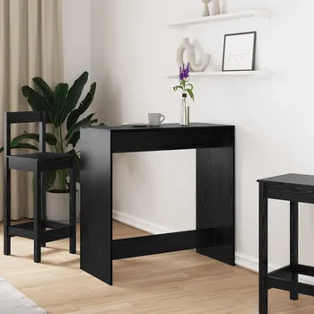 Barový stolek vidaXL Barový stůl Černý dub 102 x 50 x 103,5 cm kompozitní dřevo [8003920]