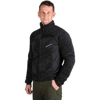 Pánská mikina Pánská zateplená turistická mikina se zipem NORTHFINDER-LUDWIK-315grayblack Šedá S