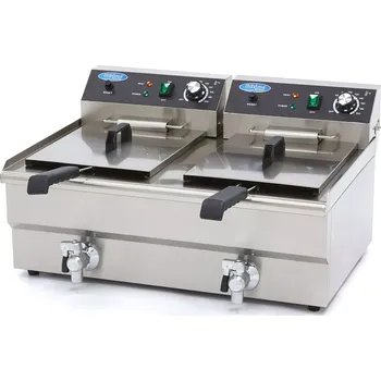 fritéza Maxima Fritéza 2 x 16 l s vypouštěcím kohoutem - dvojitý koš | 09365011