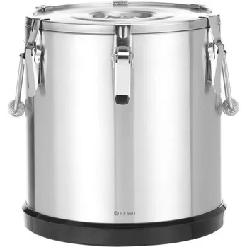 Termoska z nerezové oceli pro přepravu potravin, HENDI, Kitchen Line, 25L, Stříbrná, 350x(H)385mm | 707531