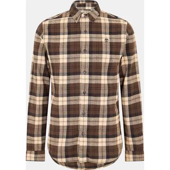 Pánská košile Košile Timberland Choco Brown 8530995 M