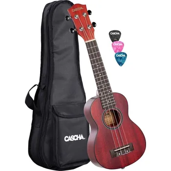 Ukulele Cascha HH 2263 Premium Red Sopránové ukulele (Jako nové)