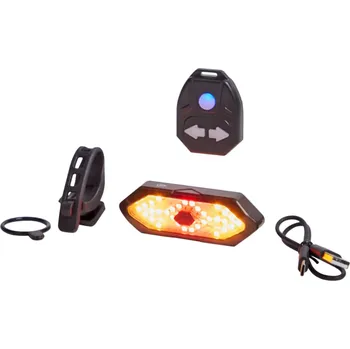 Noční světlo Světlo na kolo zadní červené LED světlo DUNLOP