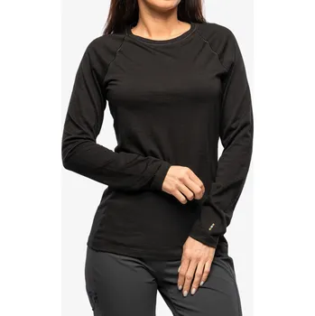 Dámská mikina Dámská funkční mikina Smartwool Classic All-Season Merino Base Layer Long Sleeve - black