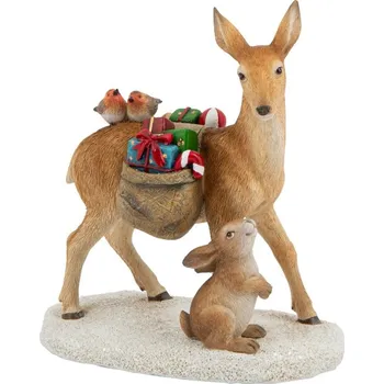 Obraz Villeroy & Boch Winter Collage Srnka a Zajíček