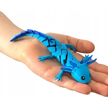 Figurka Aksolotl Baby – segmentová, pohyblivá 3D figurka s pohyblivými žábrami, hračka