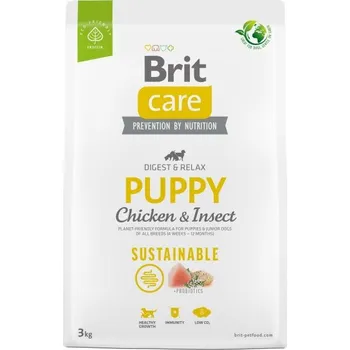 Pro psa Brit Care Dog Sustainable Puppy – Chicken and Insect 3 kg EXPIRACE duben (22.4.2026)