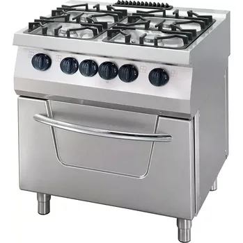 Sporák Maxima Sporák pro vysoké zatížení - 4 hořáky - elektrický - s troubou - 36 kW - hloubka 70 cm | 09396015