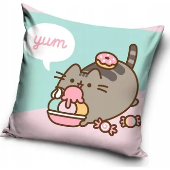 Povlak na polštářek Povlak 40x40 Pusheen Kotek Velvet