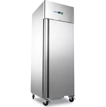 Maxima Mrazící skříň - 600 l - 3 nastavitelné police (2/1 GN) - nerezová ocel - na kolečkách | 09400007