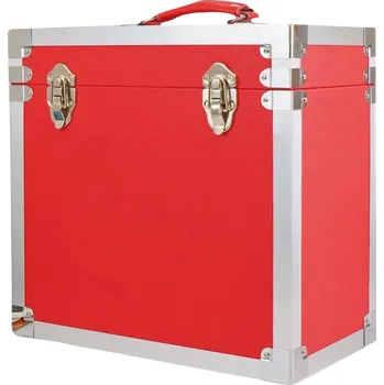 Příslušenství pro gramofon Steepletone 12 Inch Kufr na LP desky 1 Red/Metal