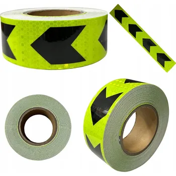 Neonově černá konturová reflexní páska 1 m výstražná samolepicí