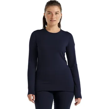 Dámské termoprádlo merino triko dlouhý rukáv dámské ICEBREAKER W 260 TECH LS CREWE - MIDNIGHT NAVY - XS