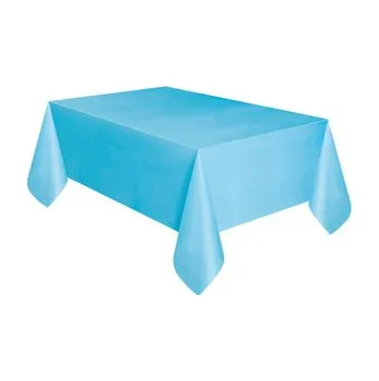 Jednorázový ubrus Plastový party ubrus sv. modrý 137 x 274 cm