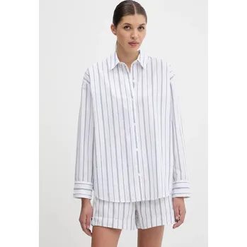 Pánská košile Bavlněná košile Abercrombie & Fitch KI140.5150.106 bílá 00X, vel. L