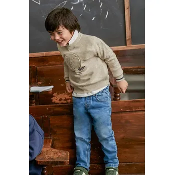 Dívčí kalhoty Dětské rifle Mayoral soft denim jogger 4566.5F.Mini.9BYA modrá 55X, vel. 92