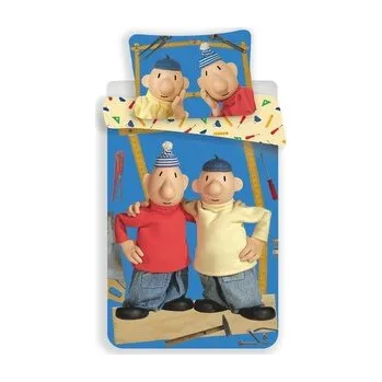 Povlečení Jerry Fabrics&nbsp;Povlečení bavlna Pat a Mat blue 03 140x200, 70x90 cm