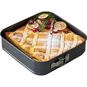 Nádoba na pečení SMUKEE Forma Na Dort plech na pečení, ČTVEREC 27,5x27,5 cm, GRAFIT , 636