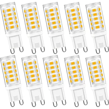 Žárovka 10x LED ŽÁROVKA G9 KAPSLOVÁ 5W 220V PREMIUM - NEBLIKÁ, SMD DIODY, DO LUSTRU