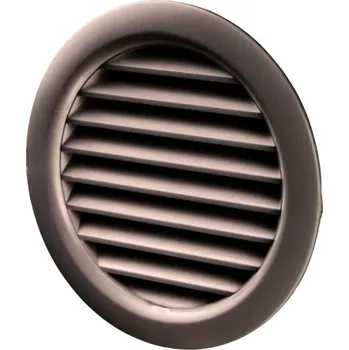 Ventishop MV 80 bVs kruhová větrací mřížka se síťkou, hnědá