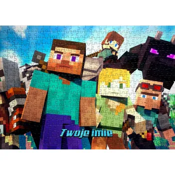 Puzzle Puzzle + JMÉNO MINECRAFT A4 70 dílků