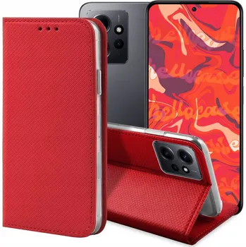 Pouzdro na mobilní telefon Flipové pouzdro Hello Case pro Xiaomi Redmi Note 12S červené
