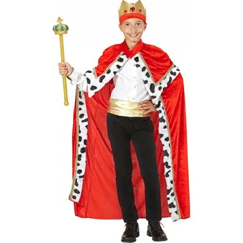 Karnevalový kostým Kostým Král Červený Kostým Vládce Maškarní Kostým Vánoční hra Plášt' 158