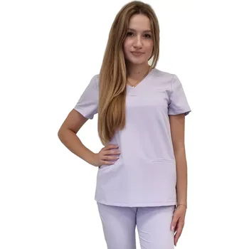 Zdravotnický oděv Dámská lékařská blůza v barvě vřesové – BASIC PREMIUM (3XL)