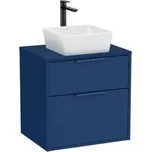 Roca Optica koupelnová skříňka bez umyvadla 58,5x56,5x45,5 cm modrá mat OPTDESK602ZM 236083726