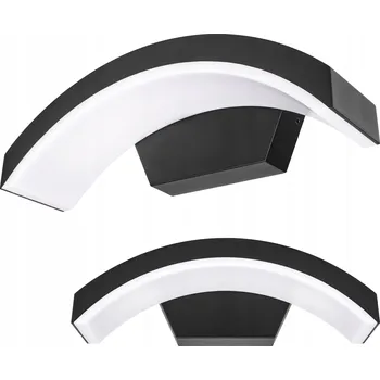 Nástěnné svítidlo Zahradní nástěnné svítidlo Masterled černé s integrovaným LED zdrojem 9 W