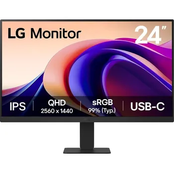Monitor LG MT IPS LCD LED 23,8" 24U631A - IPS panel, 2560x1440, 100hz, HDMI, USB-C