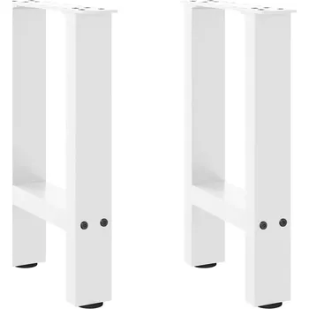 Stolová podnož Nohy ke konferenčnímu stolku, bílé, 2 ks, 38x(42-43) cm, ocel