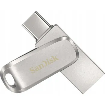 USB flash disk Flash disk SanDisk Ultra Dual Drive Luxe 256 GB stříbrný
