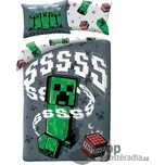 Bavlněné povlečení 140x200+70x90 Minecraft Sssss