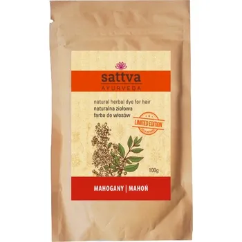 Barva na vlasy Sattva Natural Herbal Dye for Hair přírodní bylinná barva na vlasy Mahogany 100g