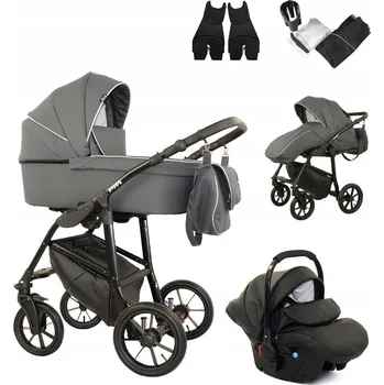 Kočárek Dětský kočárek 3v1 POPPY | Autosedačka + Adaptéry a Příslušenství