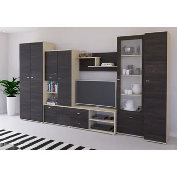 Obývací stěna Obývací stěna TRUNCATA, jasan/dub canterbury +možnost VÝNOSU + vyzvednutí ZDARMA