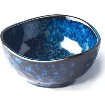 Vonná tyčinka Keramická miska na kužílky tm.modrá /zvlněný okraj