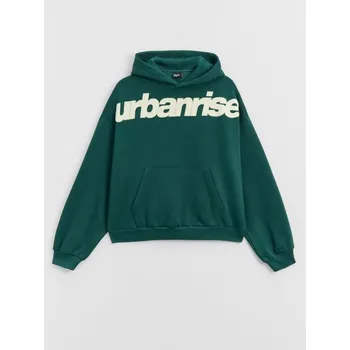 Pánská móda Mikina s&nbsp;kapucí a&nbsp;potiskem - S - House - pískově zelená - 370JS-97X