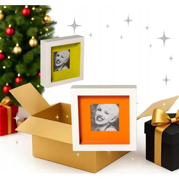 Obraz 2X SADA RÁMEČEK NA FOTOGRAFIE SHADOW BOX FOTO DEKORATIVNÍ SUVENÝR DÁREK