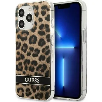 Pouzdro na mobilní telefon Zadní Kryt Guess pro Apple iPhone 13 Pro, hnědý