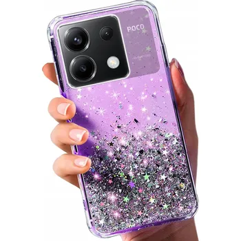 Pouzdro na mobilní telefon Zadní Kryt RCBR pro Xiaomi Redmi Note 13 pro 5G / Poco X6 5G BROKAT CASE fialový