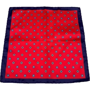 Kravata E-kravata a kapesníček do saka, hedvábí, červená