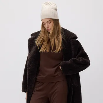 Dámská mikina Reserved - Hladká mikina - hnědá - 719IU-88X - 719IU-88X-L