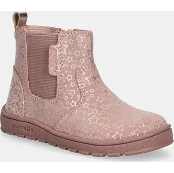 Dívčí tenisky Dětské semišové kotníkové boty Garvalin 251500.25.27 růžová 39X, EUR 26