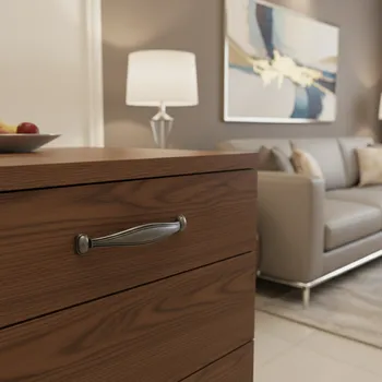 Nábytkové kování Interex Úchytka RHEA/ Nikel patina 96 mm