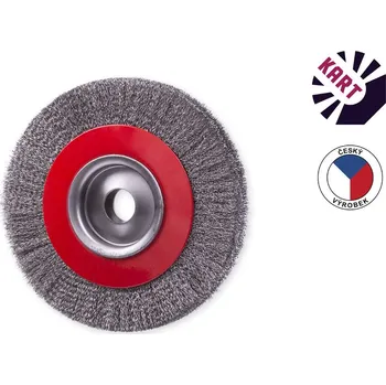 Brusný kartáč KART Kotoučový kartáč ø 160 mm osazený ocel. drátem ø 0,25 mm