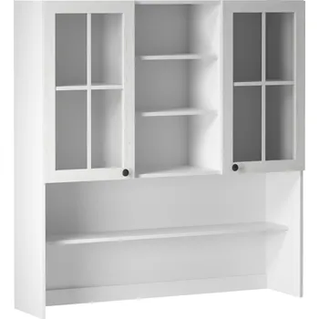 Kuchyňská linka Horní skříňka se sklem K120, bílá / sosna andersen, PROVANCE