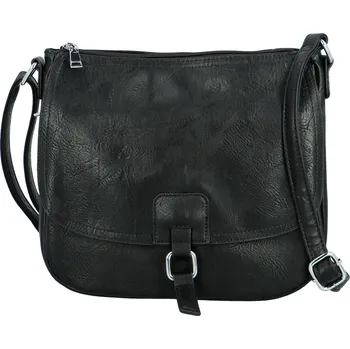 Kabelka Trendy dámská koženková crossbody kabelka Samira, černá