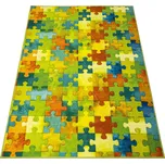 Kobercový ráj Dětský kusový koberec Puzzle multicolor vícebarevný Rozměr: 250x300 cm
